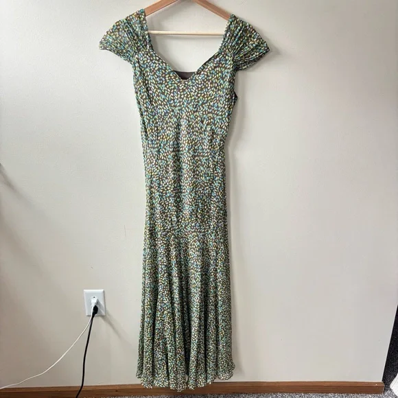 Talbots Silk Flowy Maxi Dress - Picture 1 of 7